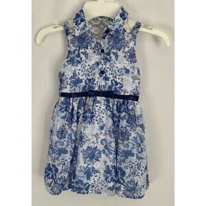 Nannette Girl Blue Flower Lace Dress 2T